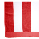 Bambury Poppy Classic Stripe Cotton Beach Towel