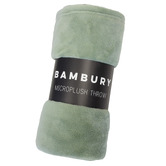 Bambury Sage Microplush Throw