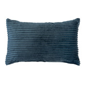 Bambury Petrol Stripe Channel Cotton-Blend Quilt Cover Set