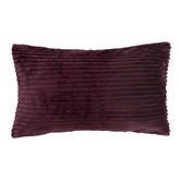 Bambury Plum Stripe Channel Cotton-Blend Quilt Cover Set