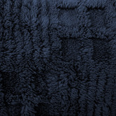 Bambury Navy Lattice Sherpa Blanket