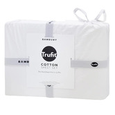 Bambury White Tru Fit Split King Sheet Set