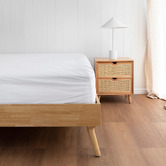 Bambury White Tru Fit Split King Sheet Set