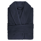 Bambury Navy Waffle Cotton-Blend Bath Robe