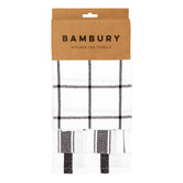 Bambury 3 Piece Ximena Cotton-Blend Kitchen Towels