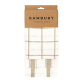 Bambury 3 Piece Ximena Cotton-Blend Kitchen Towels