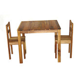 Q Toys Hardwood Table and Two Chairs