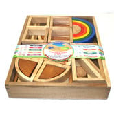Q Toys Wooden Building Block Set