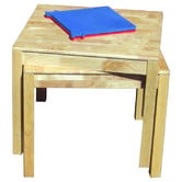 Q Toys Rubber Wood Square Table