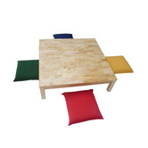 Q Toys Low Square Kids Table with 4 Cushions