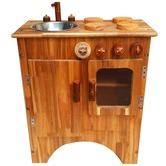Q Toys Kids' Hanoi Wooden Stove &amp; Sink