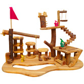 Q Toys 24 Piece Wooden Tree House Play Set