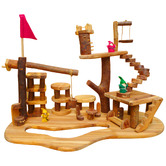 Q Toys 24 Piece Wooden Tree House Play Set