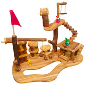 Q Toys 24 Piece Wooden Tree House Play Set