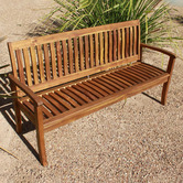 Q Toys Outdoor Hardwood 3 Seater Kid Bench