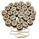 Q Toys Q Toys Wooden Alphabet Threading Set