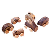 Q Toys Q Toys 6 Piece Wooden Mini Vehicle Set