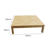 Q Toys Low Square Kids Table with 4 Cushions
