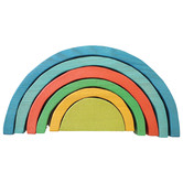 Q Toys Q Toys 6 Piece Large Rainbow Block Set