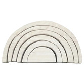 Q Toys Q Toys 6 Piece Natural Rainbow Block Set