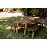 Q Toys Dark Tree Table and Bench Set