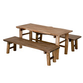 Q Toys Dark Tree Table and Bench Set
