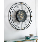 The Decor Store 80cm Fortuna Metal Wall Clock