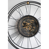 The Decor Store 80cm Fortuna Metal Wall Clock