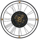 The Decor Store 80cm Fortuna Metal Wall Clock