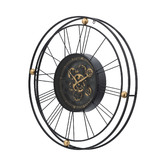 The Decor Store 80cm Fortuna Metal Wall Clock