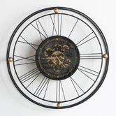 The Decor Store 80cm Fortuna Metal Wall Clock