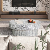 The Decor Store Amanda Capiz Shell Coffee Table