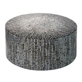The Decor Store Barbara Round Capiz Shell Coffee Table