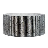 The Decor Store Barbara Round Capiz Shell Coffee Table