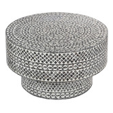 The Decor Store Denise Round Capiz Shell Coffee Table