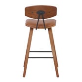 The Decor Store Tan 69.5cm Retro Faux Leather Bar Stool