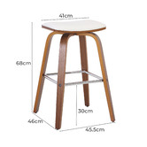 The Decor Store 68cm Dillon Faux Leather Barstool