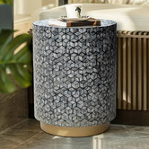 The Decor Store Ochoa Capiz Shell Side Table