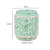 The Decor Store Finley Capiz Shell Side Table