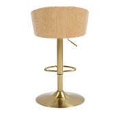 The Decor Store Marx Faux Leather Adjustable Barstool