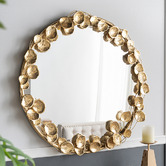 The Decor Store Gold Ivy Metal Wall Mirror