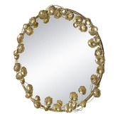 The Decor Store Gold Ivy Metal Wall Mirror