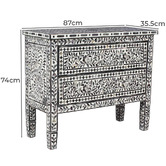 The Decor Store Malia 2 Drawer Chest