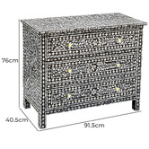 The Decor Store Malia 3 Drawer Chest