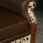 The Decor Store Zekria Buffalo Leather &amp; Cowhide Armchair