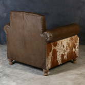 The Decor Store Zekria Buffalo Leather &amp; Cowhide Armchair