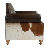 The Decor Store Zekria Buffalo Leather &amp; Cowhide Armchair