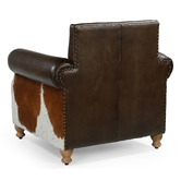 The Decor Store Zekria Buffalo Leather &amp; Cowhide Armchair