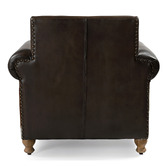 The Decor Store Zekria Buffalo Leather &amp; Cowhide Armchair