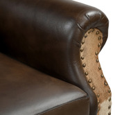 The Decor Store Zekria Buffalo Leather &amp; Cowhide Armchair